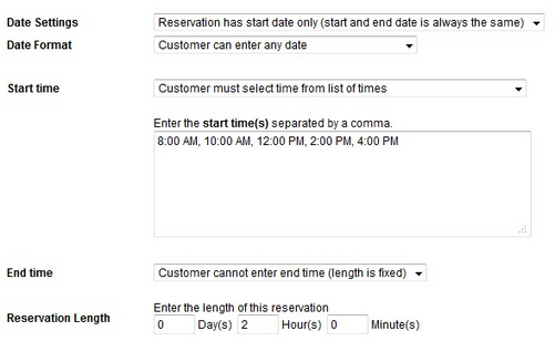 Time Rules with fixed length